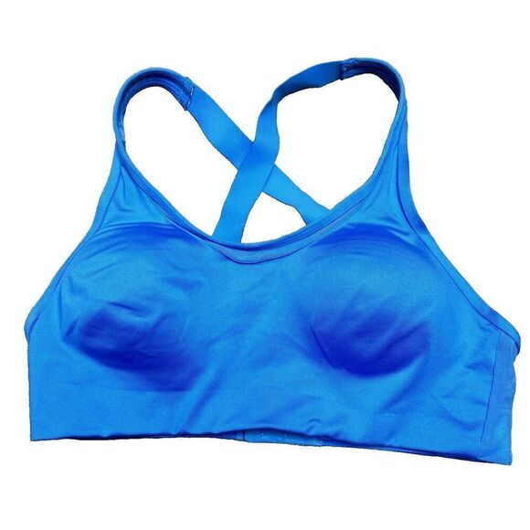 Victorias Secret Pink Active Ultimate Lightly Lined Sports Bra Blue Size MEDIUM - Picture 1 of 7